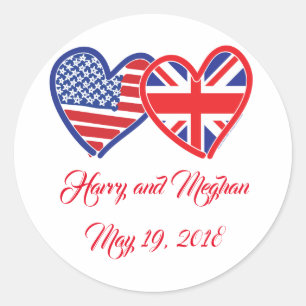 Harry and Meghan Classic Round Sticker