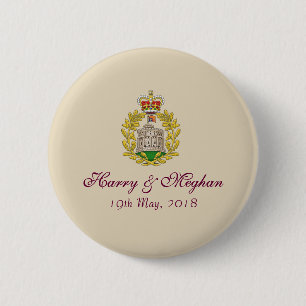 Harry and Meghan Royal Wedding Button Badges