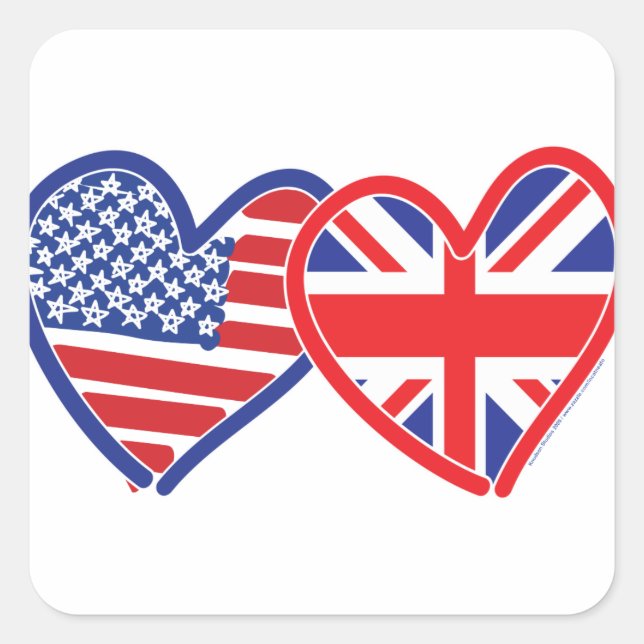 Harry and Meghan Square Sticker (Front)