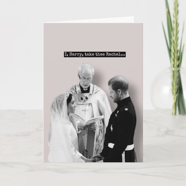 Harry and Meghan Wedding Card (Front)