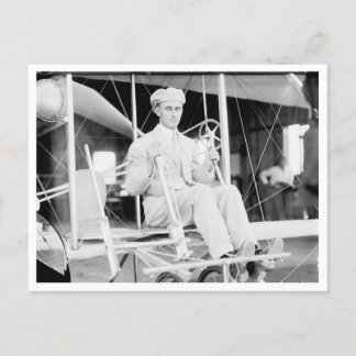 Harry Atwood pilot in Wright Brothers Aeroplane Postcard