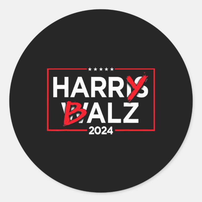 Harry B  Classic Round Sticker (Front)