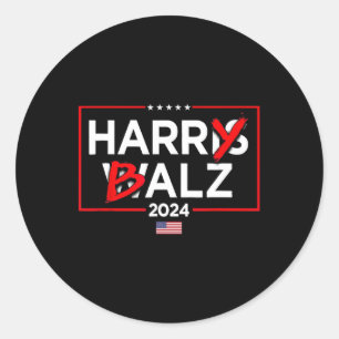 Harry Bheimer Harris 24 Kamala Harris For Presiden Classic Round Sticker