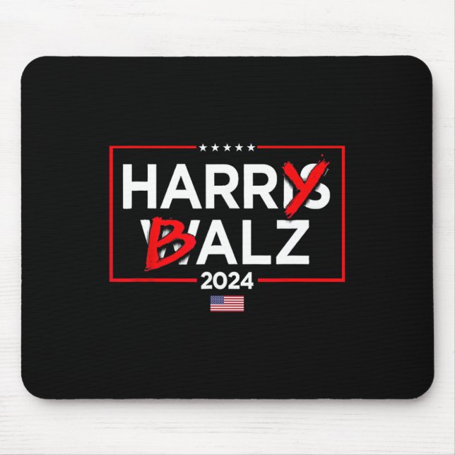Harry Bheimer Harris 24 Kamala Harris For Presiden Mouse Mat (Front)