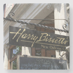 Harry Bissetts Athens Georgia Marble Stone Coaster