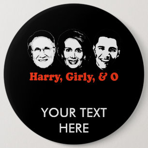 Harry, Girly, and O 6 Cm Round Badge