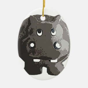 Harry Hippo Ceramic Tree Decoration