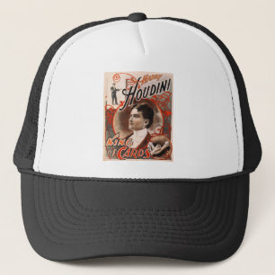 Harry Houdini King Of Cards Trucker Hat