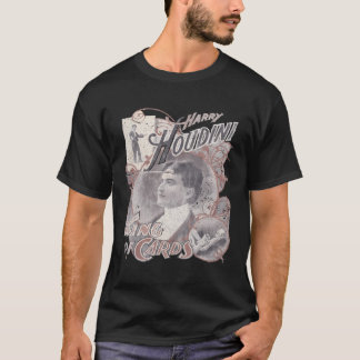 Harry Houdini King Of Cards Weird Print T-Shirt