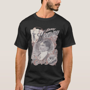 Harry Houdini King Of Cards Weird Print T-Shirt