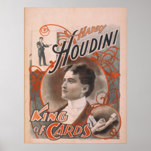 Harry HOUDINI Magician VAUDEVILLE Poster