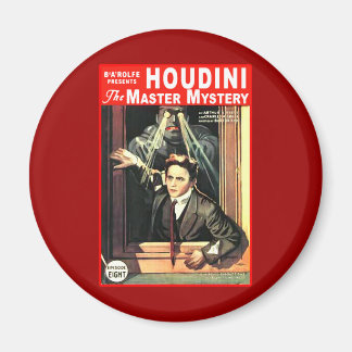 Harry Houdini Pulp Fiction Style Illustration Magnet