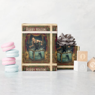 Harry Houdini Vintage Wrapping Paper