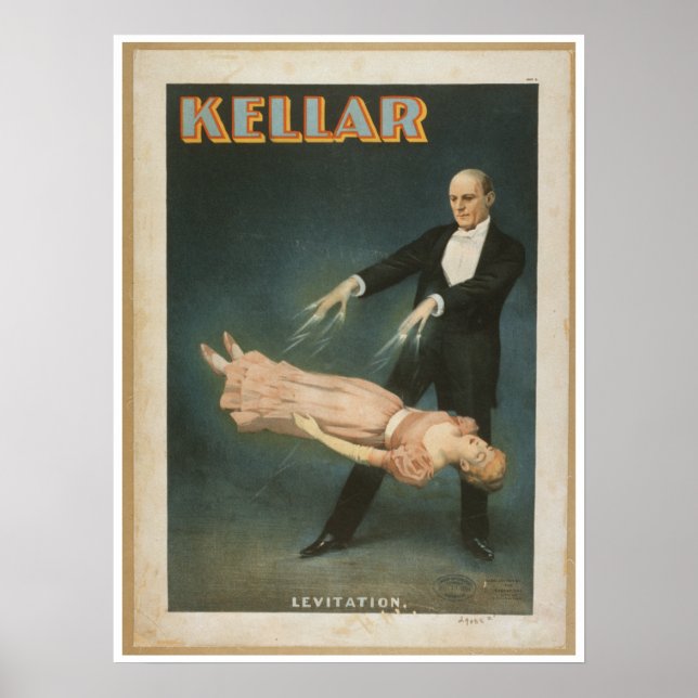 Harry Kellar Levitation Poster (Front)