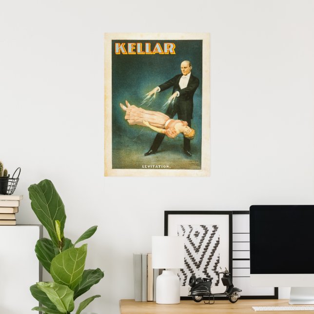 Harry Kellar Magician Lithograph Poster (Home Office)