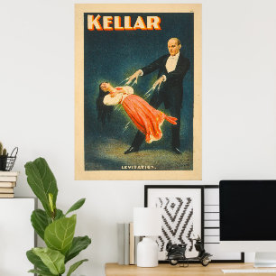 Harry Kellar Magician Lithograph Poster
