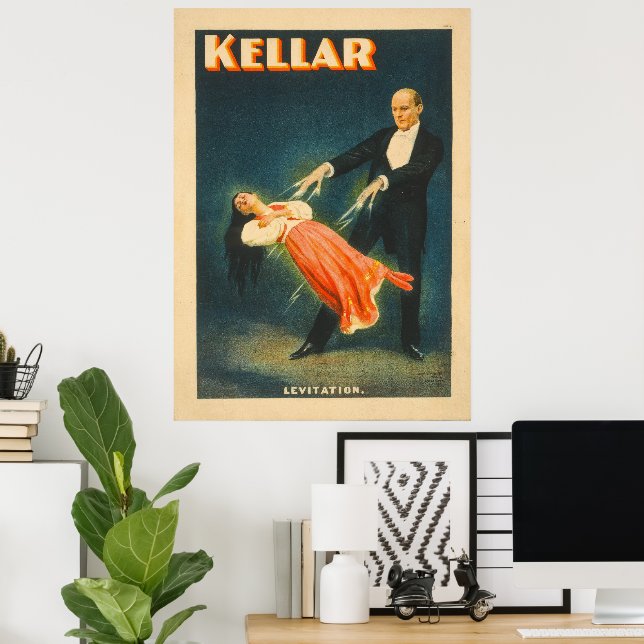 Harry Kellar Magician Lithograph Poster (Home Office)