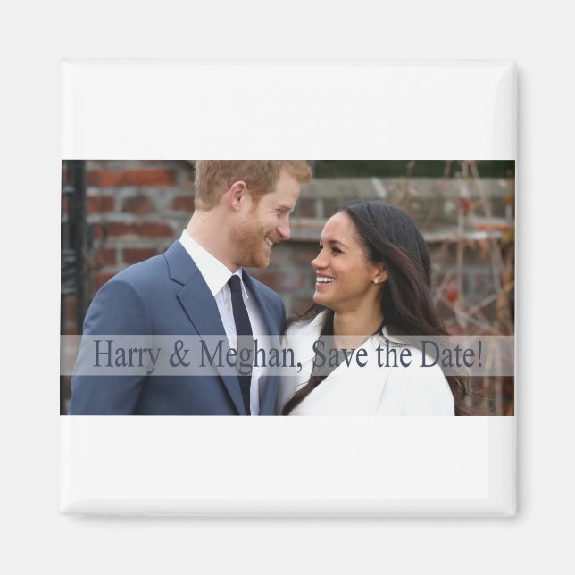 Harry & Meghan, Save the Date! Magnet (Front)