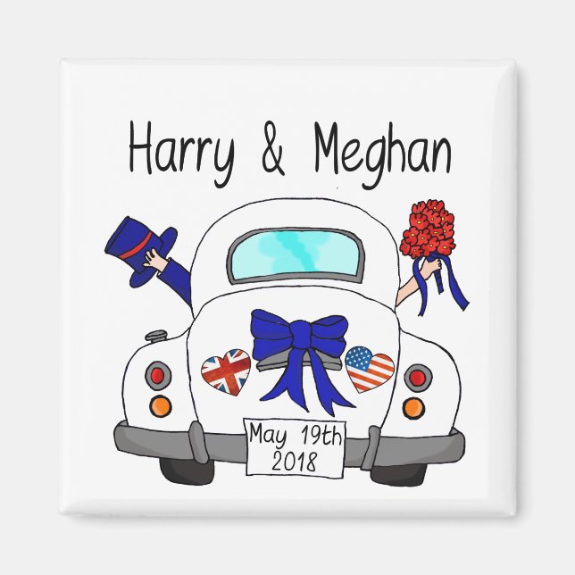 Harry & Meghan Wedding, May 19th 2018 Magnet (Front)