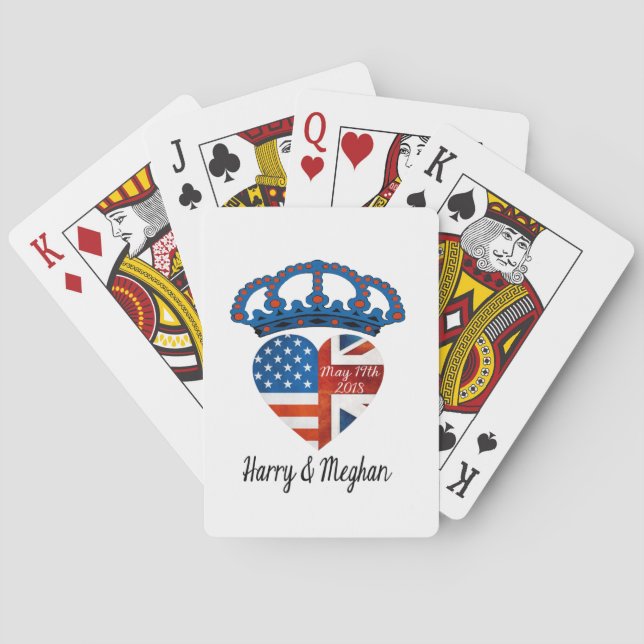 Harry & Meghan Wedding, May 19th 2018 Playing Cards (Back)