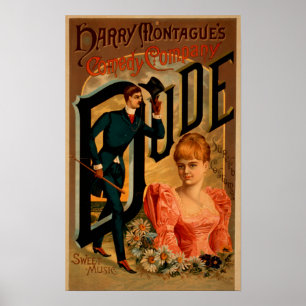 Harry Montague's Comedy "Dude" Theatre Poster