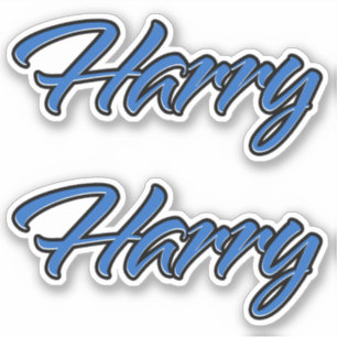 Harry Name blue Sticker Sticker Sticker Sticker