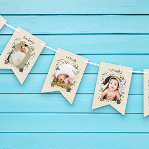 Harry Potter 1st Birthday 12 Month Photo Bunting