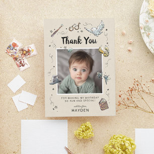 Harry Potter 1st Birthday Thank You Card