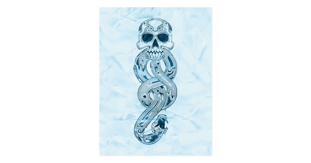 Harry Potter Aguamenti Dark Mark Graphic Postcard Zazzle Co Uk