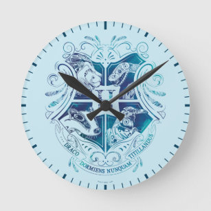 Harry Potter   Aguamenti HOGWARTS™ Crest Round Clock