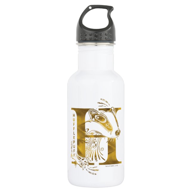 Harry Potter | Aguamenti HUFFLEPUFF™ Graphic 532 Ml Water Bottle (Front)