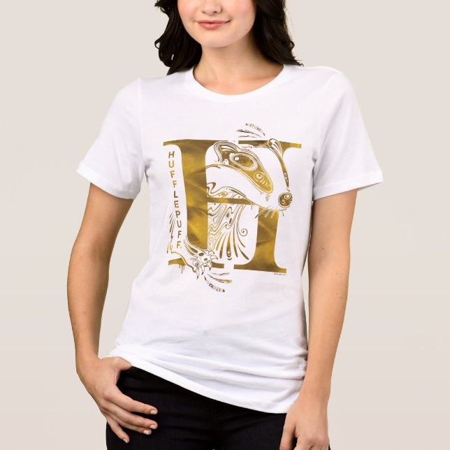 Harry Potter | Aguamenti HUFFLEPUFF™ Graphic Tri-Blend Shirt (Front)