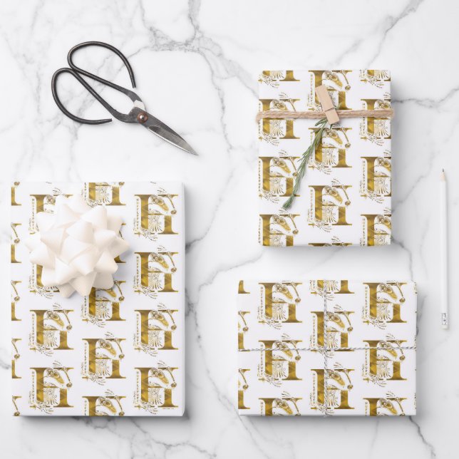Harry Potter | Aguamenti HUFFLEPUFF™ Graphic Wrapping Paper Sheet (Front)