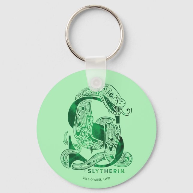 Harry Potter | Aguamenti SLYTHERIN™ Graphic Key Ring (Front)