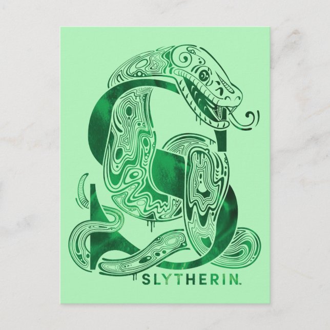 Harry Potter | Aguamenti SLYTHERIN™ Graphic Postcard (Front)