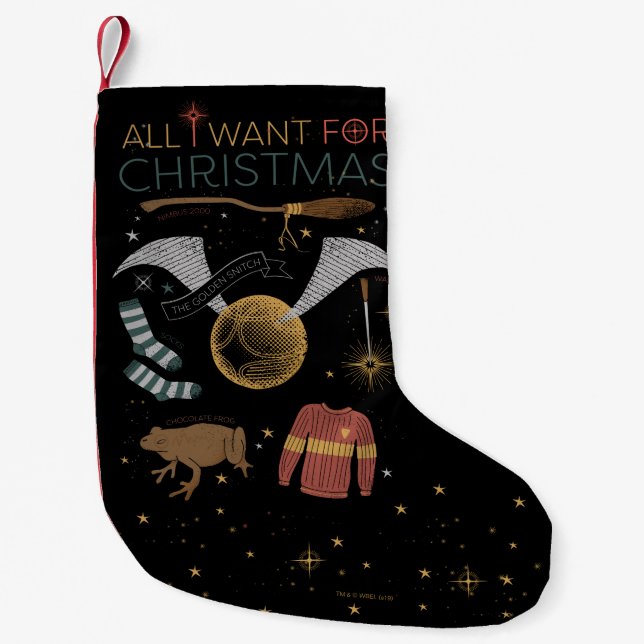 HARRY POTTER™ All I Want For Christmas Small Christmas Stocking (Front)