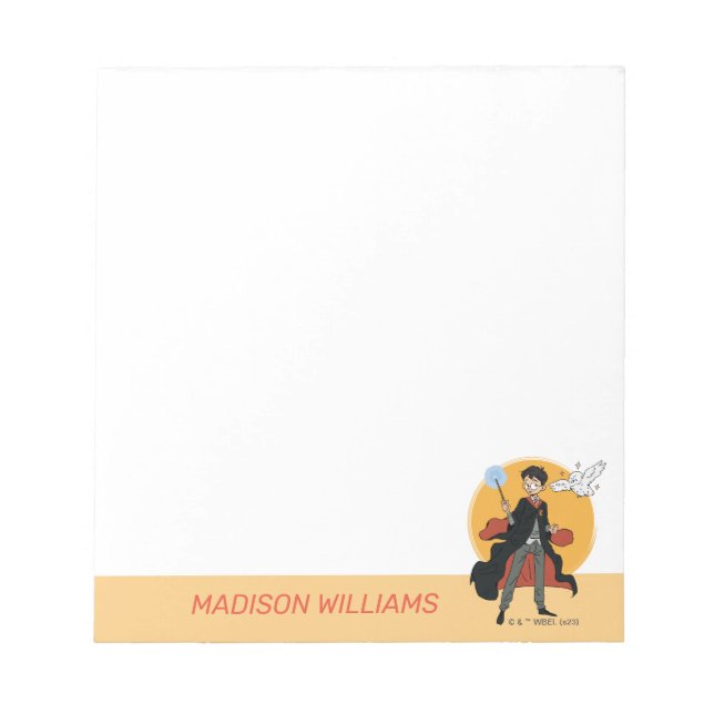 HARRY POTTER™ and Hedwig Illustration Notepad (Front)