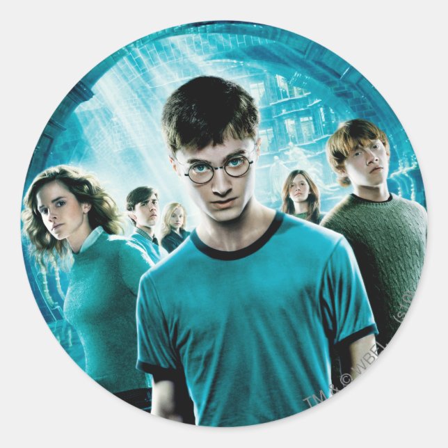 HARRY POTTER AND THE ORDER OF THE PHOENIX™ Blue Classic Round Sticker (Front)