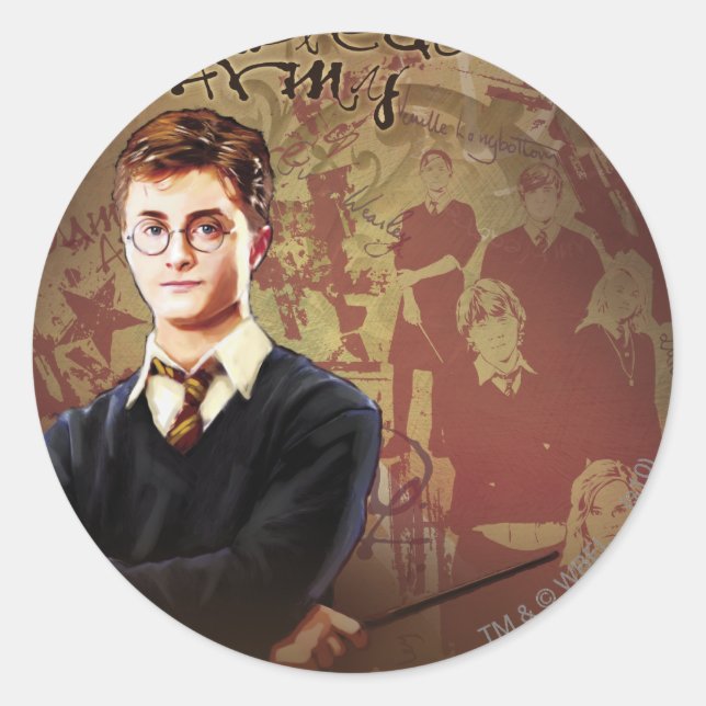 HARRY POTTER AND THE ORDER OF THE PHOENIX™ Collage Classic Round Sticker (Front)