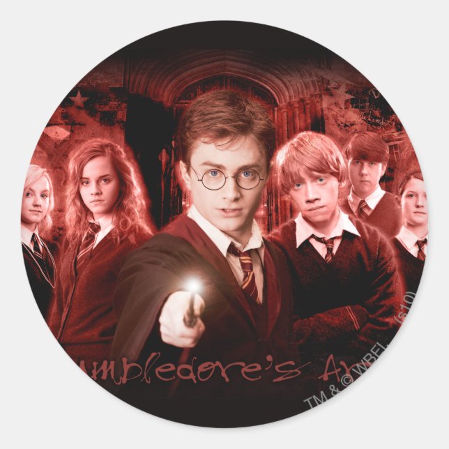 HARRY POTTER AND THE ORDER OF THE PHOENIX™ Red Classic Round Sticker (Front)