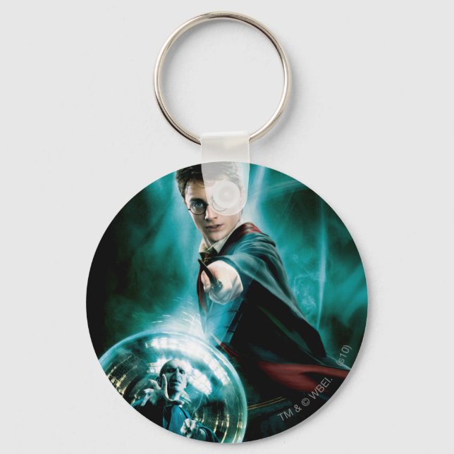 Harry Potter and Voldemort Only One Can Survive Key Ring (Front)