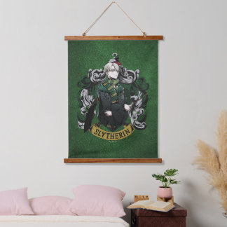 HARRY POTTER™ | Anime Draco Malfoy House Crest Hanging Tapestry
