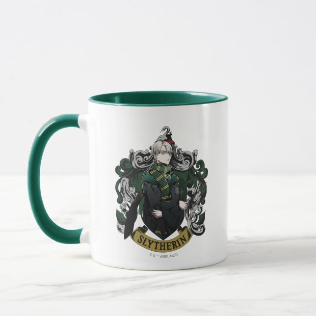 HARRY POTTER™ | Anime Draco Malfoy House Crest Mug (Left)