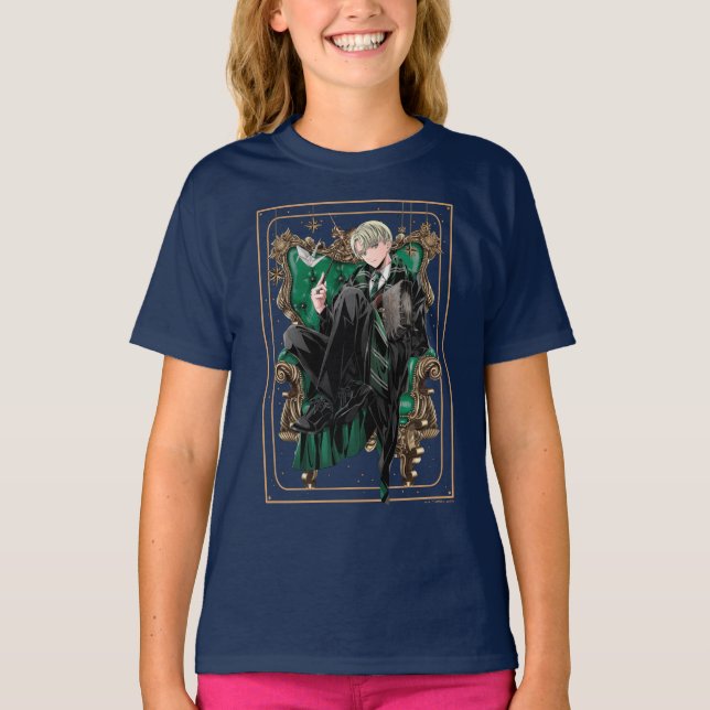 HARRY POTTER™ | Anime Draco Malfoy Seated T-Shirt (Front)