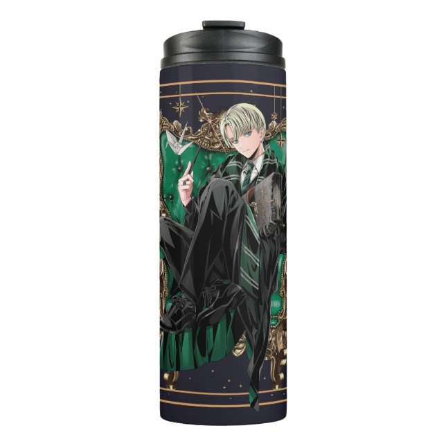 HARRY POTTER™ | Anime Draco Malfoy Seated Thermal Tumbler (Front)