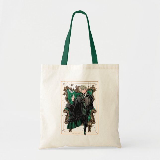 HARRY POTTER™ | Anime Draco Malfoy Seated Tote Bag (Front)