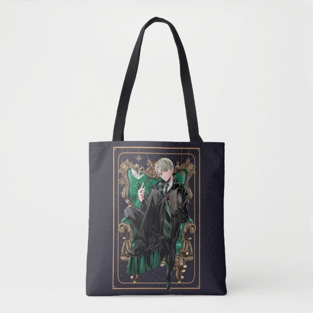 HARRY POTTER™ | Anime Draco Malfoy Seated Tote Bag (Front)