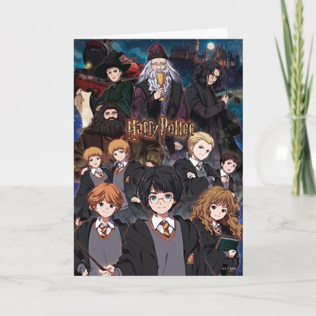 HARRY POTTER™ Anime Ensemble Scene Card (Front)