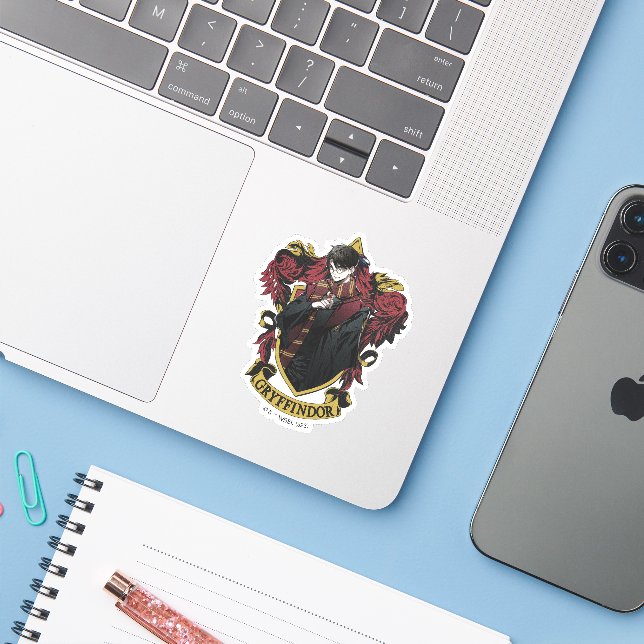 HARRY POTTER™ | Anime HARRY POTTER™ Crest (Laptop w/ iPhone)