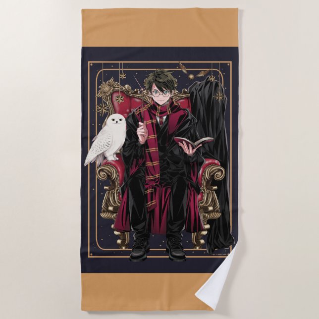 HARRY POTTER™ | Anime HARRY POTTER™ Seated Beach Towel (Front)